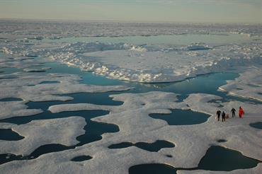 Arctic ice, sea vista